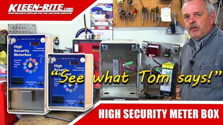 High Security Car Wash Meter Box