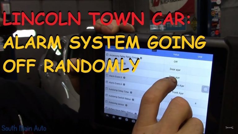 Lincoln Town Car: Security Alarm Going Off Randomly