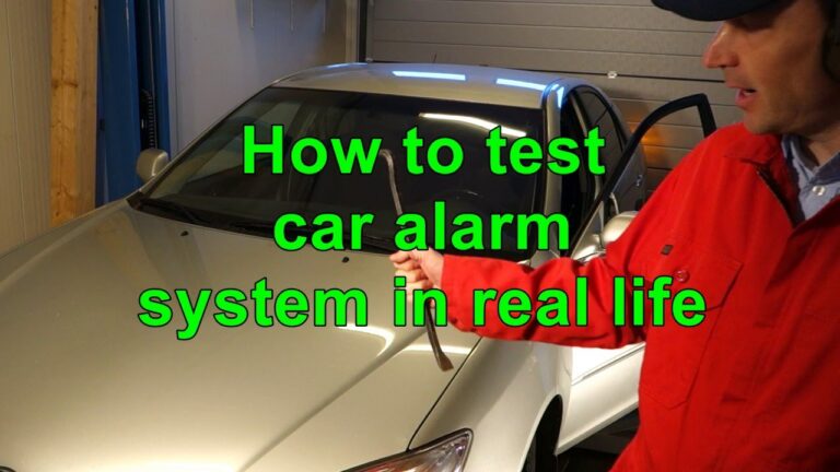 How to test your car alarm system in real life !